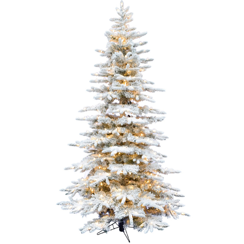 SNOW PVC CHRISTMAS TREE WITH LED LIGHT